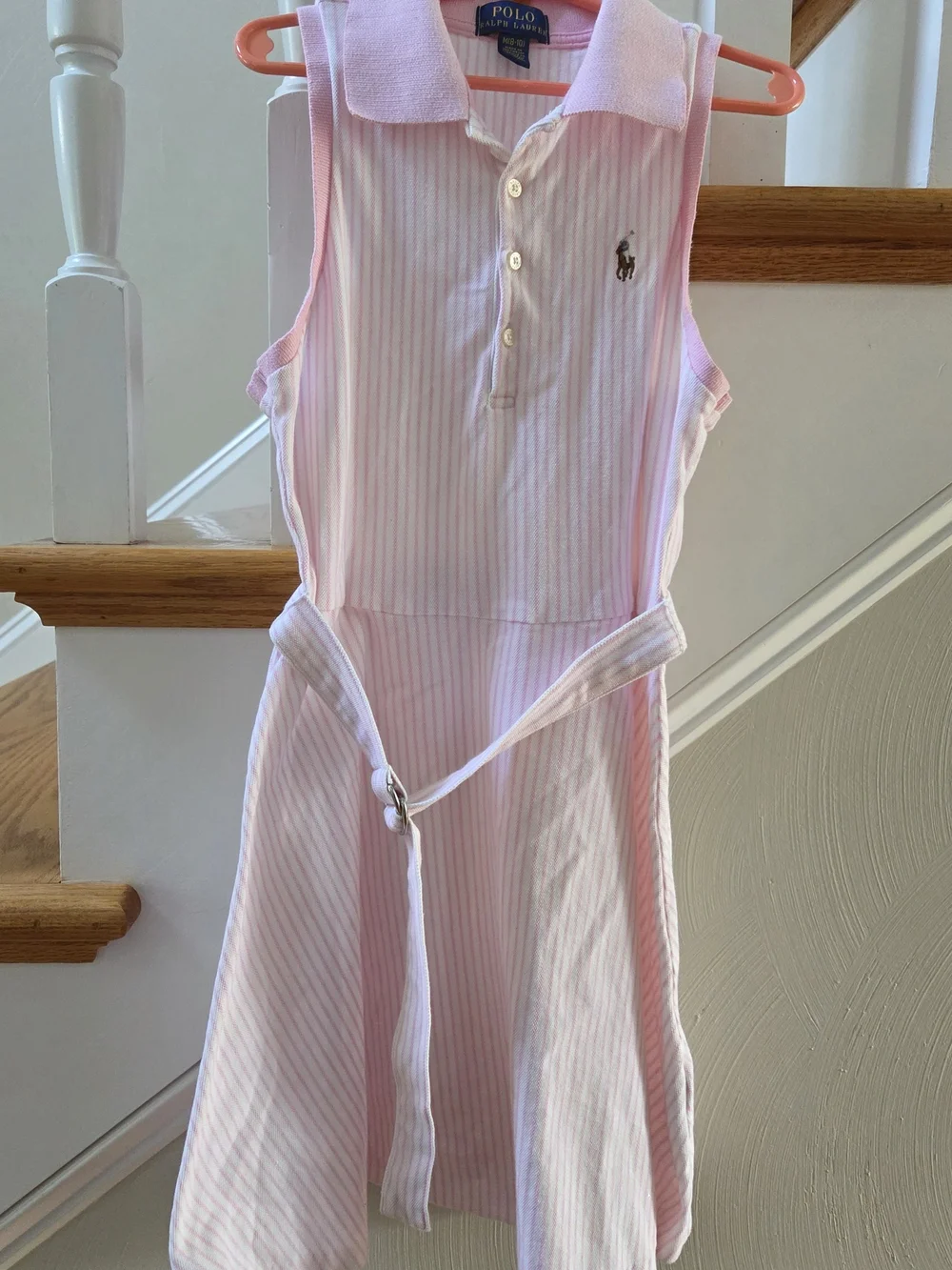 Ralph Lauren Polo Childrenswear Sleeveless Dress With Belt